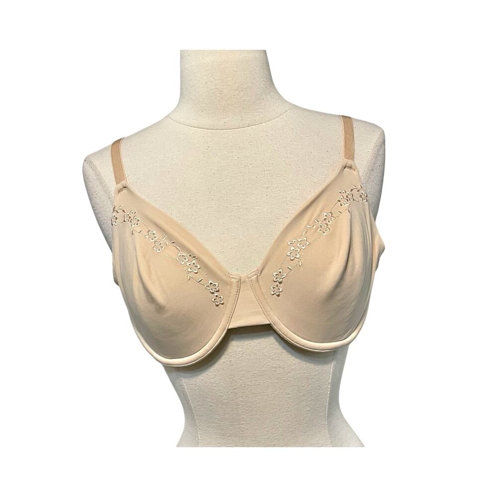 Vintage Warners Bra 36C Underwire Nude Adjustable Straps Style 01527